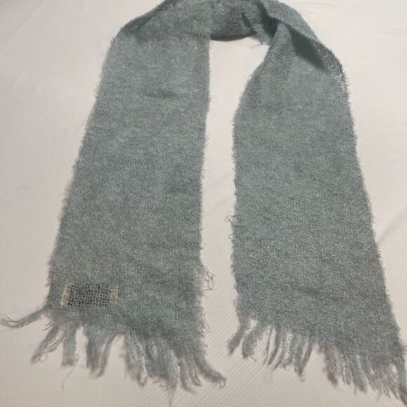 Highlands Vintage Mohair Blue Scarf - Picture 2 of 7